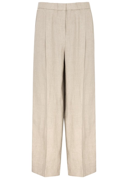 Wide-leg linen trousers