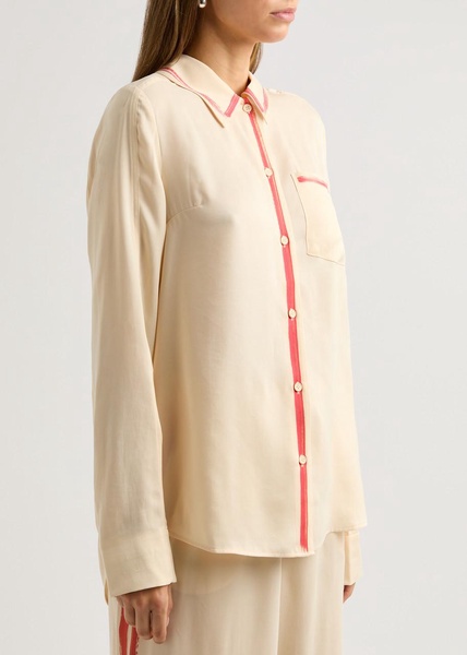 Felix striped matte satin shirt 