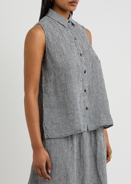 Checked linen shirt 