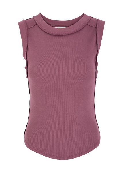 Kate ribbed stretch-cotton tank 