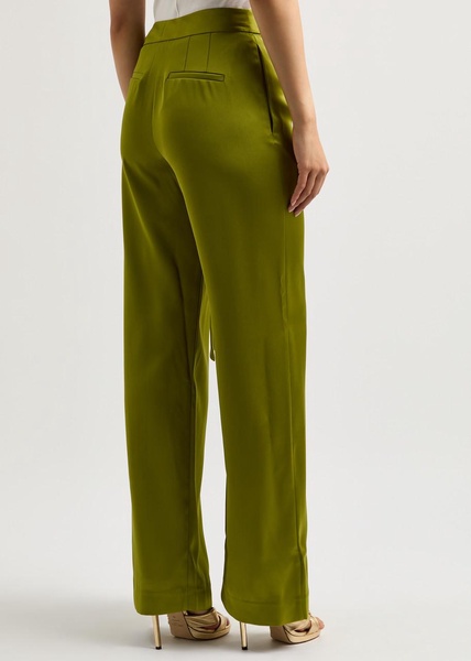 Gracie wide-leg satin trousers 