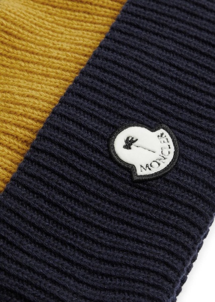 8 Moncler Palm Angels ribbed wool beanie