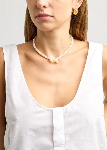 Nudo knotted pearl necklace