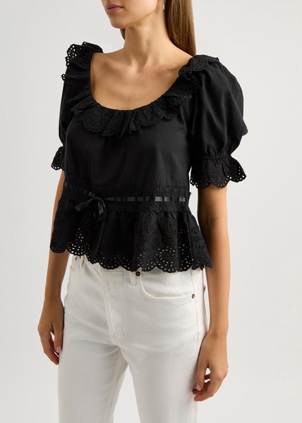 Elna broderie anglaise cotton top 