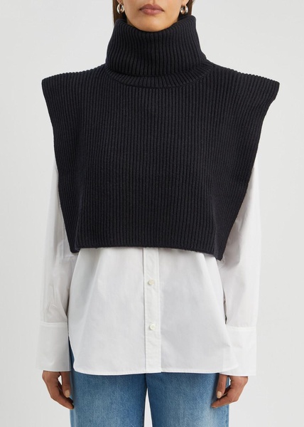 Eppie ribbed cashmere collar 