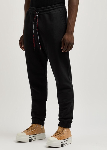 Orb-embroidered cotton sweatpants 