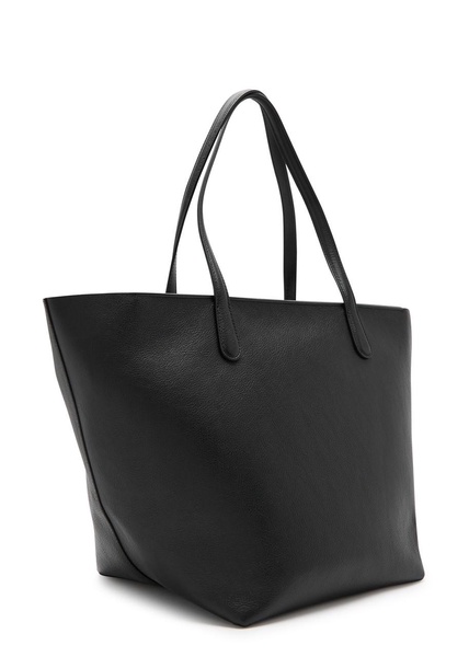 Grained leather tote 