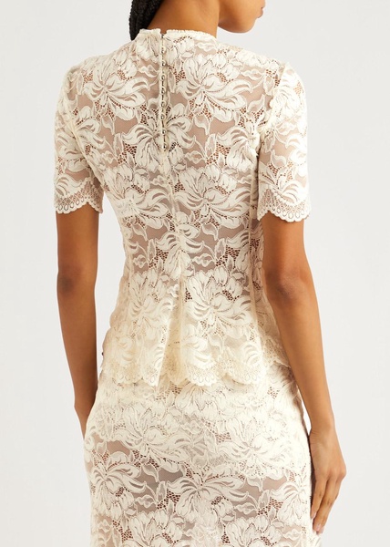 Floral lace top