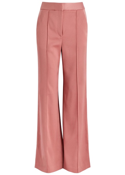 Edia wide-leg satin trousers