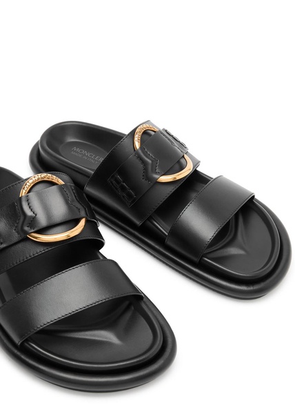 Black Bell Leather Sandals