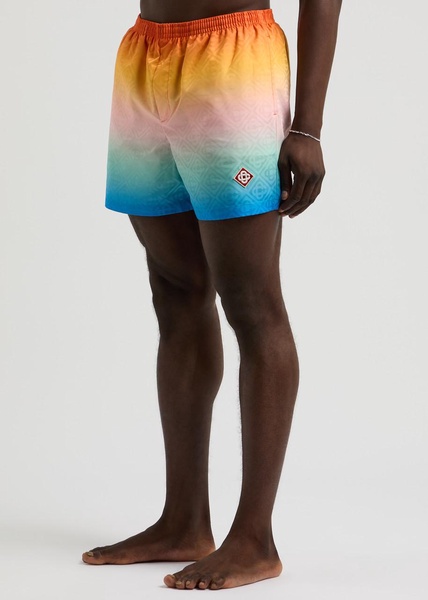 Gradient logo shell swim shorts