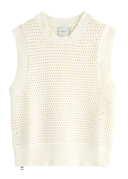 Randal open-knit cotton-blend vest