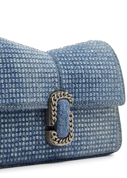 The St. Marc embellished denim wallet-on-chain