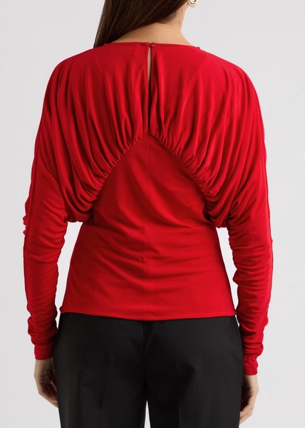 Anve draped jersey top