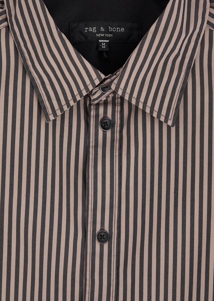 Matthew striped cotton-blend poplin shirt 