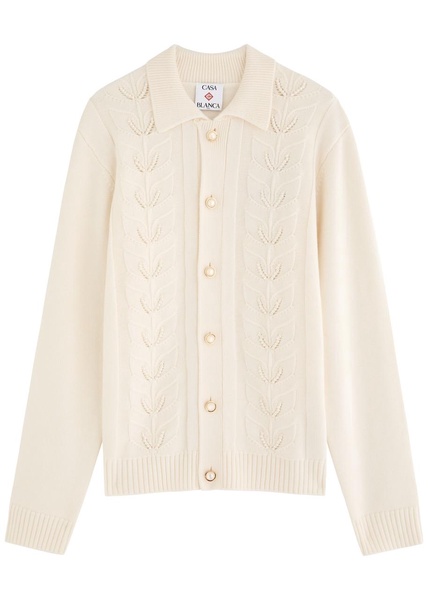 Laurel embellished wool cardigan 