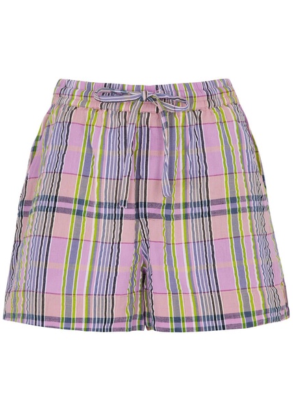 Cindy checked cotton shorts