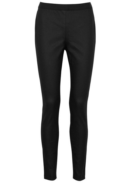 Coated stretch-denim trousers 