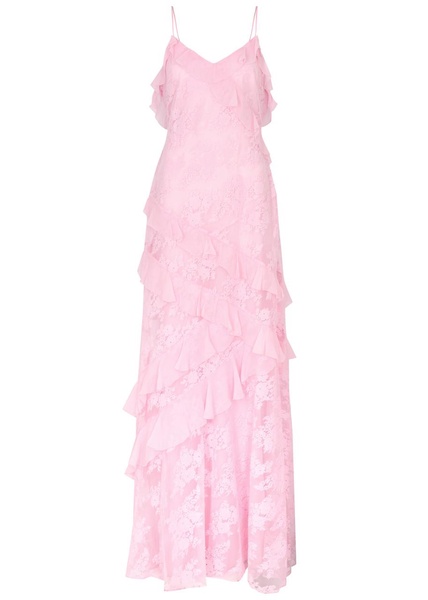 Rialto ruffle-trimmed lace maxi dress