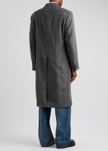 Whale double-breasted wool-blend coat