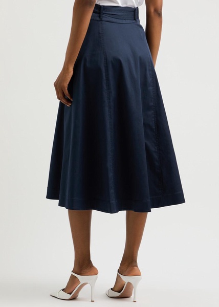 Arwen cotton-blend midi skirt 