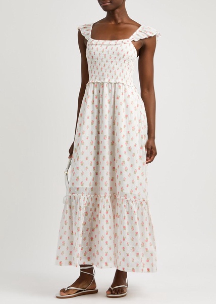 Guinevere floral-print cotton maxi dress 