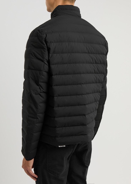 Logo quilted shell jacket