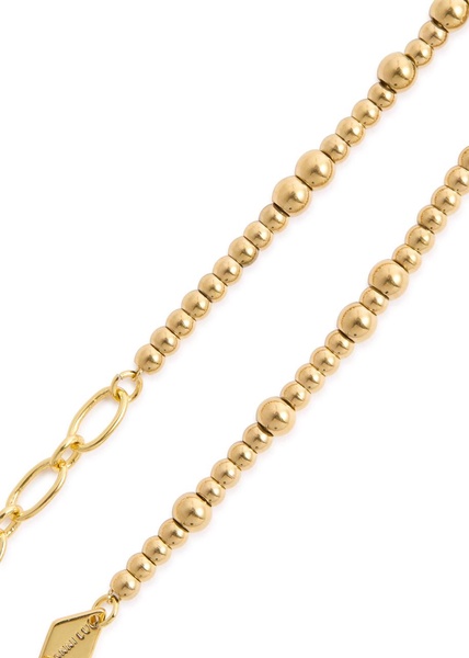 Goldie 18kt gold-plated beaded bracelet