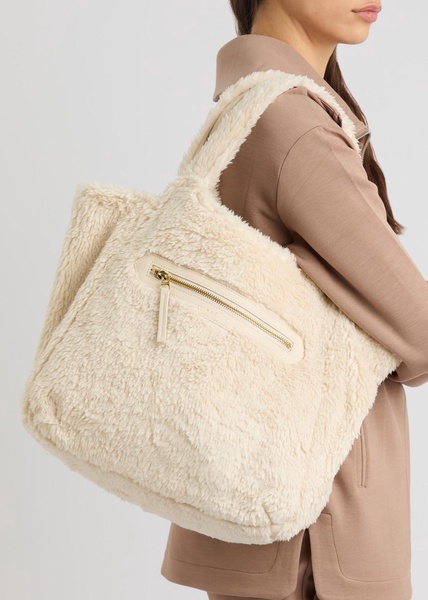 Vail faux fur cross-body tote bag