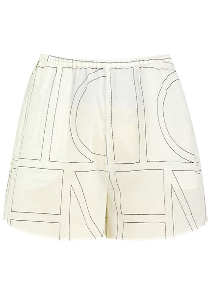 Logo-embroidered shorts