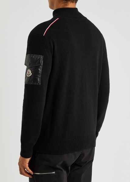 Logo wool-knit sweatshirt