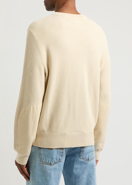 Dexter waffle-knit cotton jumper 