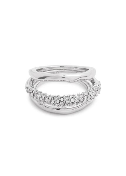 Solanales Orbiting crystal-embellished ring