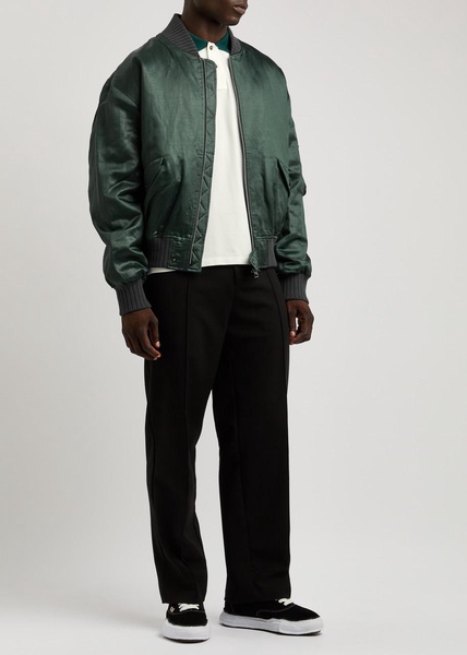 Bernardo linen-blend bomber jacket