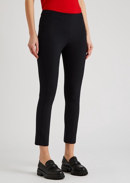 Cropped slim-leg trousers