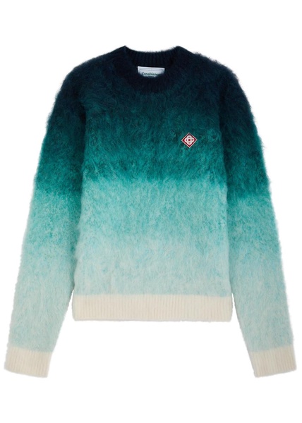 Ombré mohair-blend jumper