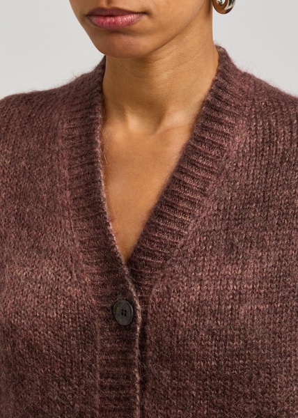 Faded knitted cardigan