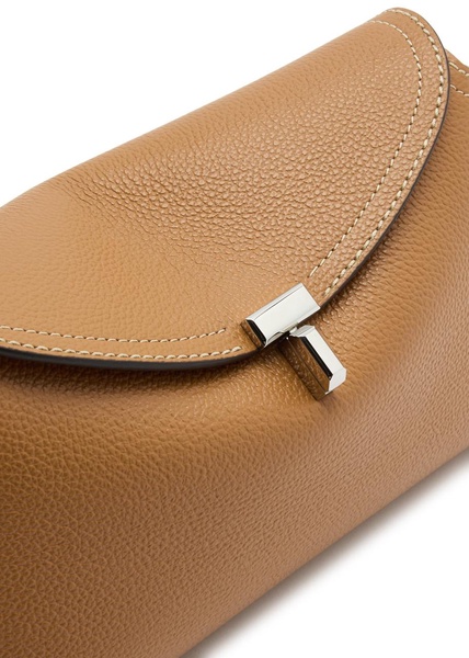 T-Lock leather clutch 