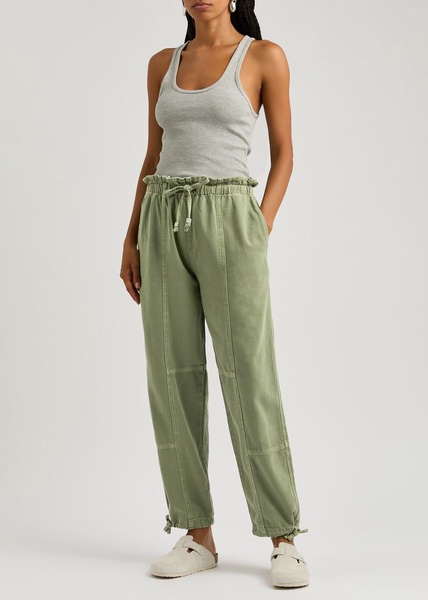 Jordan tapered cotton-blend trousers 