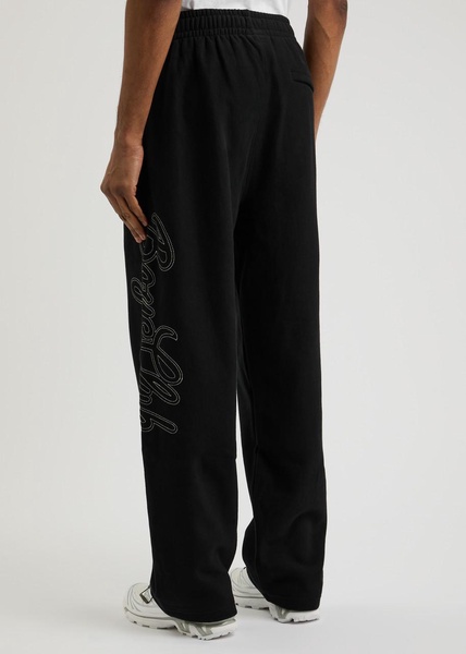 Script logo-embroidered cotton sweatpants 