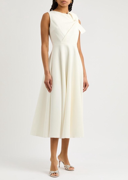 Brigitte pleated midi dress