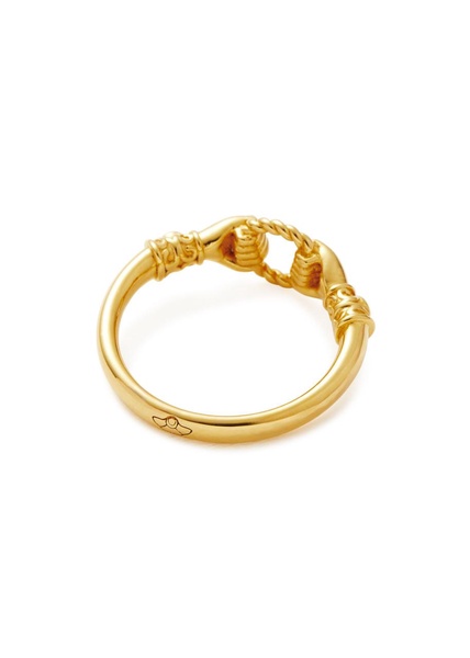 X Harris Reed In Good Hands 18kt gold-plated ring 