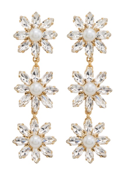 Profumo crystal-embellished drop earrings