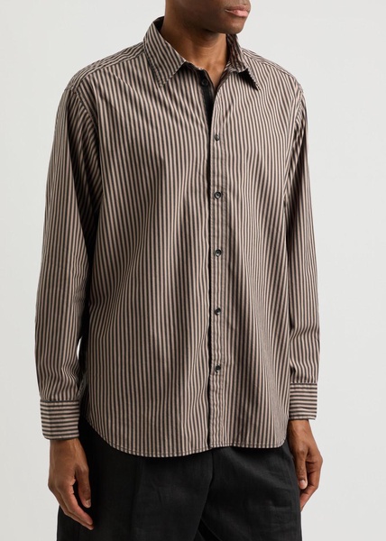 Matthew striped cotton-blend poplin shirt 