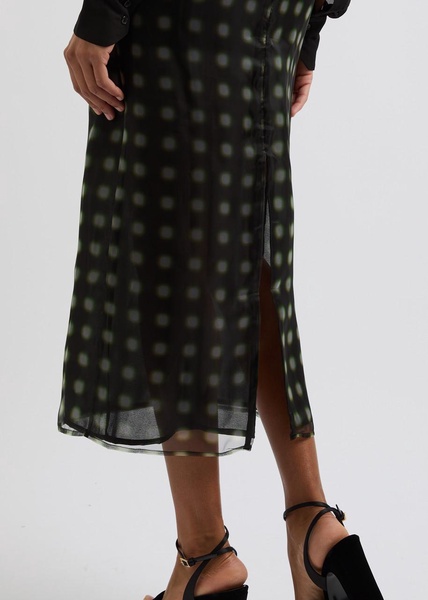 Dia printed chiffon midi skirt 