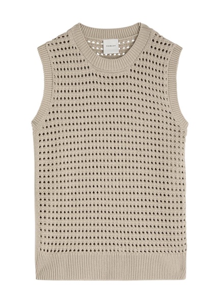 Darin open-knit cotton tank