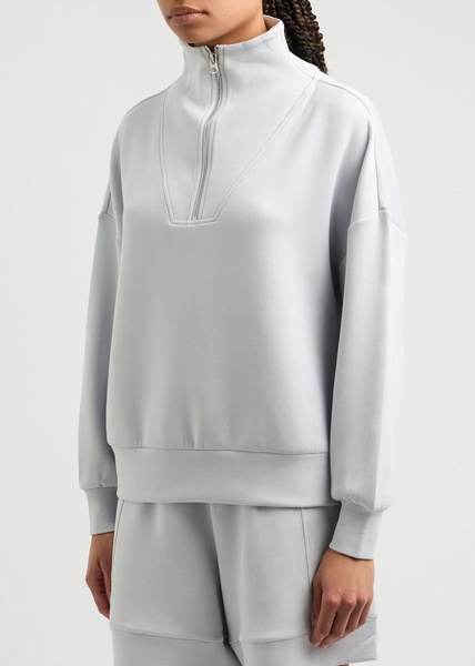 Hawley half-zip stretch-jersey sweatshirt