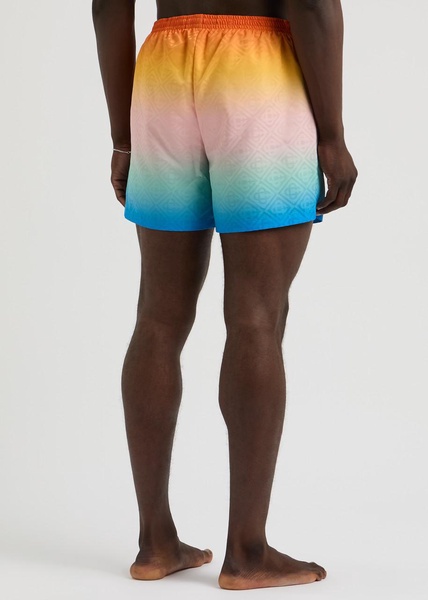 Gradient logo shell swim shorts