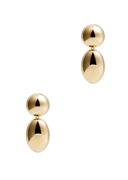 The Klara 18kt gold-plated drop earrings 