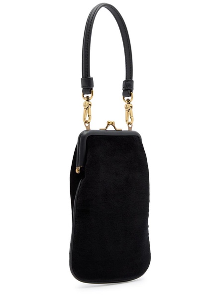 Tessa velvet top handle bag 